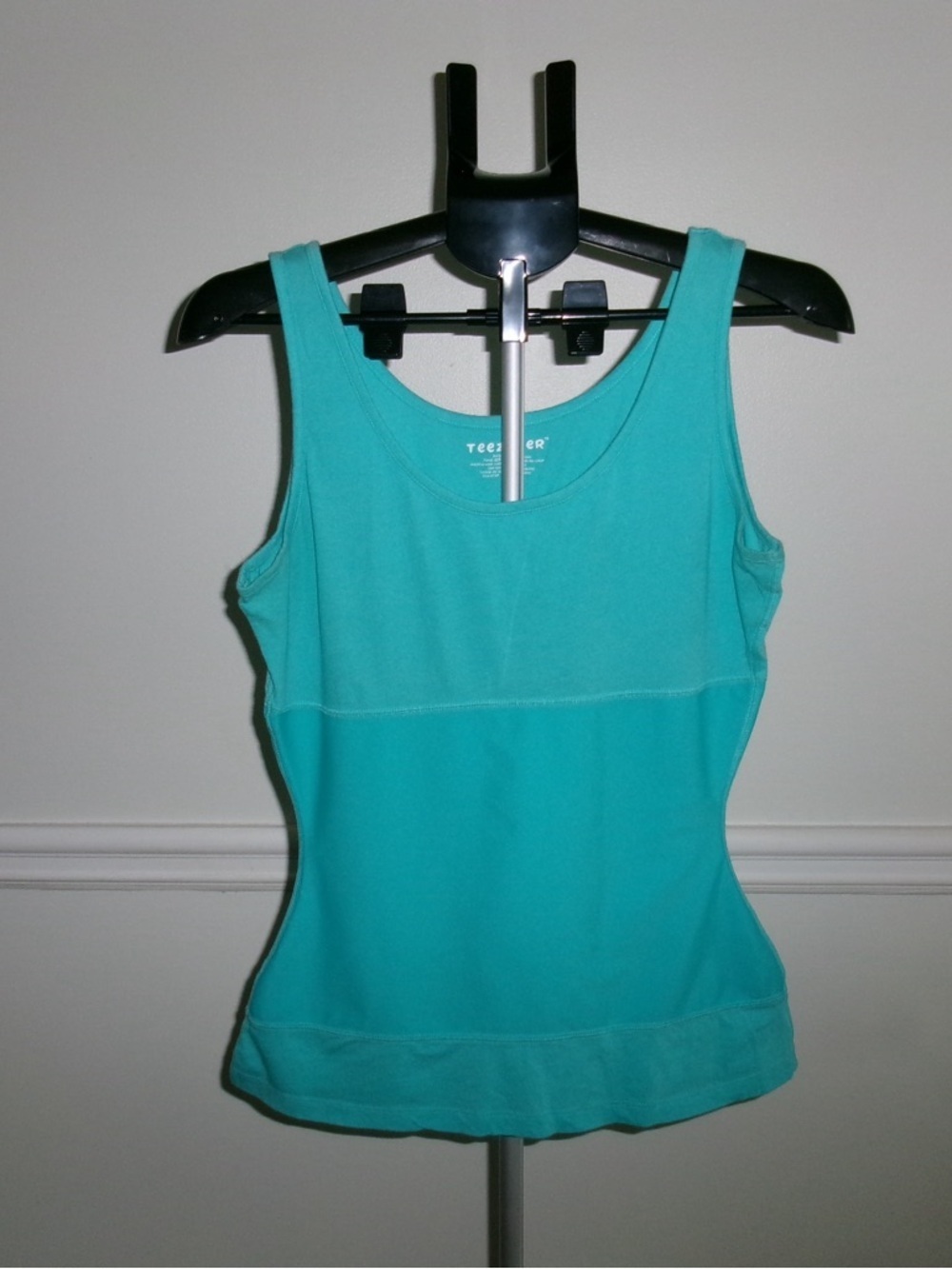 Teez-Her Turquoise Scoop Neck Tank Top